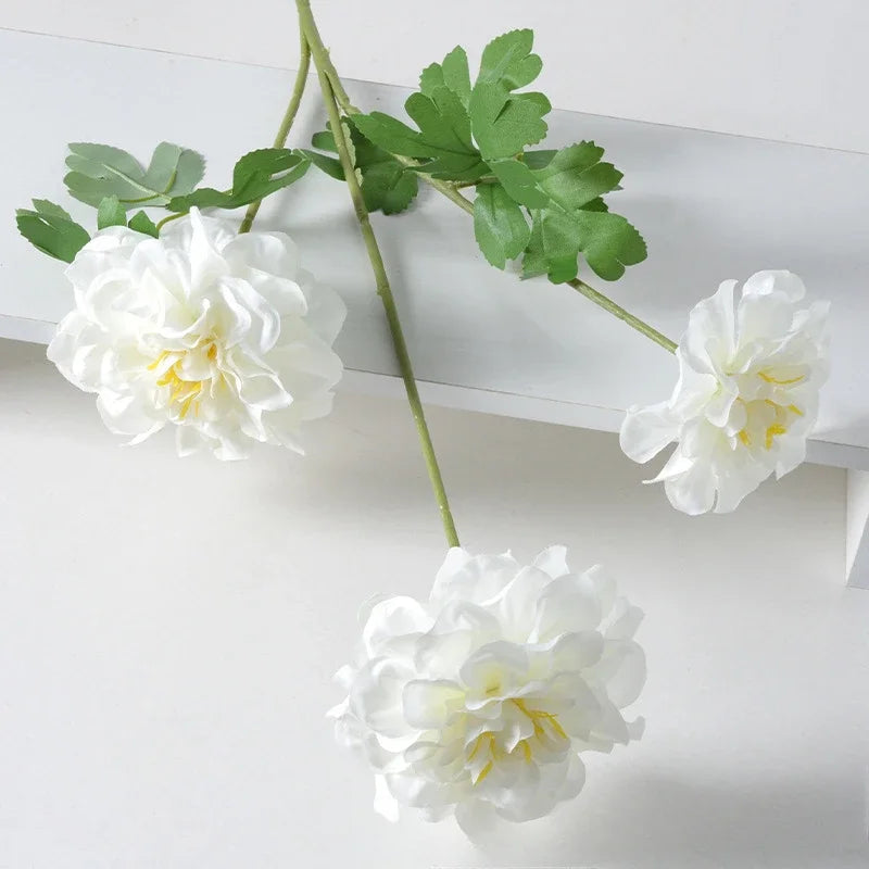 77CM Artificial Flower Geranium Silk Flower Wedding Decoration Decoration Decoration Photography Props Fake Flowers