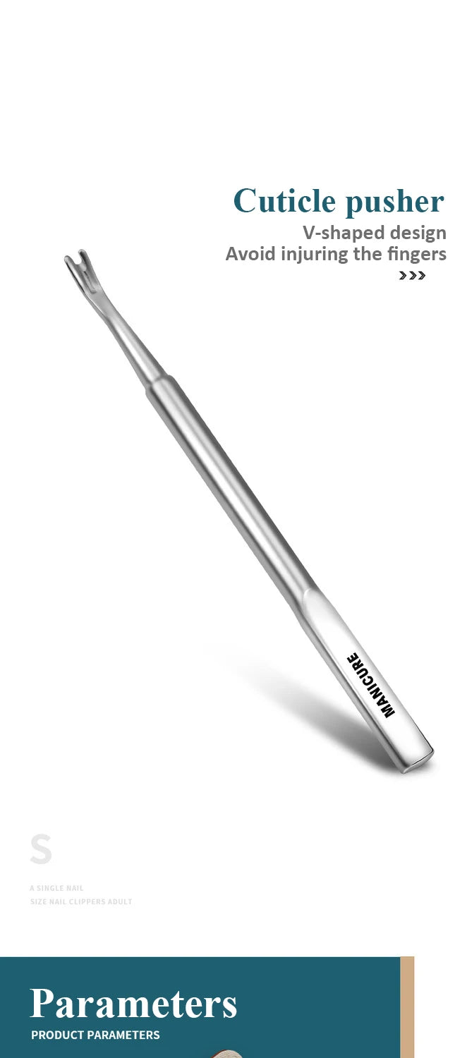 Manicure Set With Morandi Grey Top-Grade Full Grain Cow Leather Packaging Nail Clipper Kits Perfect Gift Friends Family