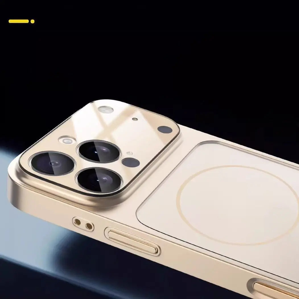 Original Glass Nano Matte For Magsafe Wireless Charging Armor Phone Case For iPhone 17 16 15 14 13 Pro Max 17 Air Magnetic Cover