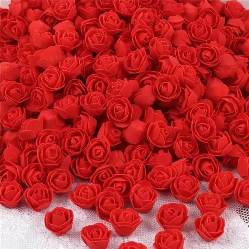 Artificial Rose Flower Heads Real Looking Foam Roses for DIY Wedding Baby Shower Centerpieces Party Home Decoration Wholesale