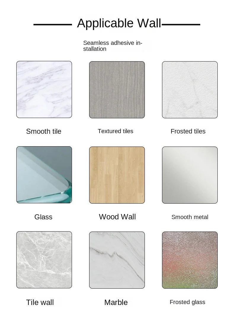 Wall-mounted Storage Rack for Bathroom, Punch-free, Household, Toiletry, Table, Cosmetic, Makeup, Rack, #3478