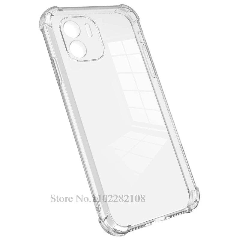 Clear Cover For Xiaomi Redmi Note 10 11 12 4G 10s 11s 12s 12 Pro A1 A2 Plus 10 2022 10C 12C 13 13C 5G Transparent Silicone Case
