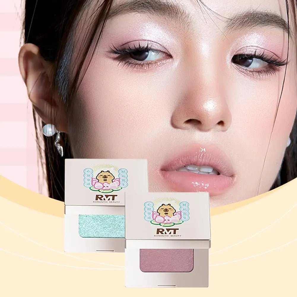 RMT Capybara Joint Single-color Eyeshadow Matte Eyeshadow Make Up Palette Metallic Shades Ideal Eyeshadow Make Up Palette