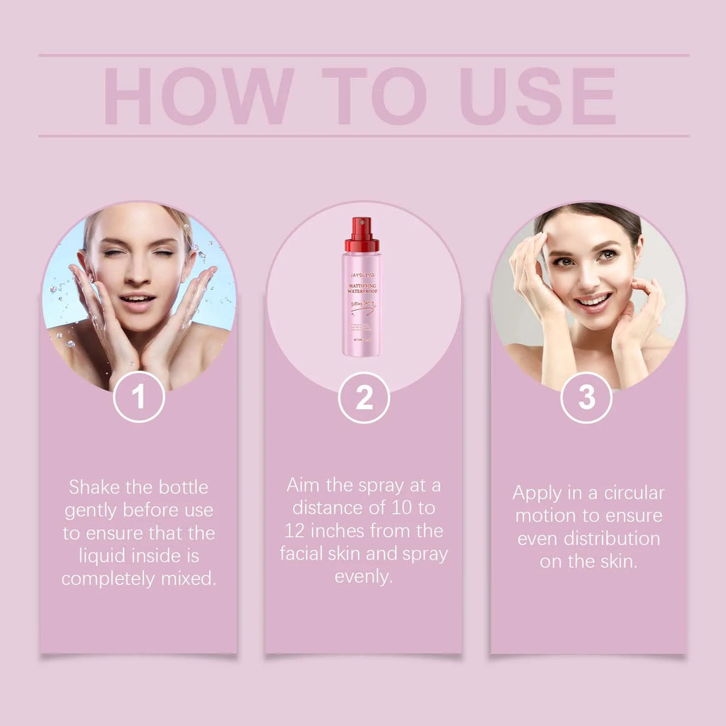 Makeup Fixer Spray Waterproof Moisturizing Face Make up Lasting Oil Control Natural Matte Refreshing Makeup Setting Spray