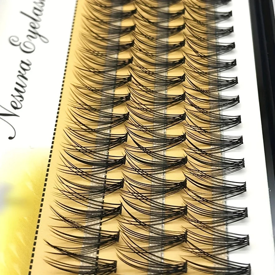 1 BOX (60 Clusters), 10D 0.07C 8/9/10/11/12/13/14MM, Eyelash Extension Clusters, Single Cluster False Eyelashes Makeup Produ