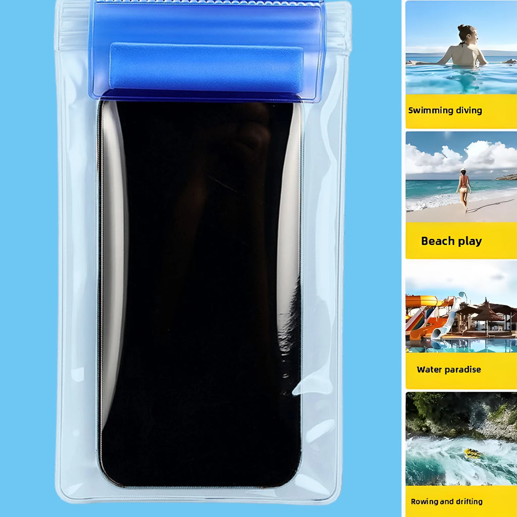 2/1Pcs Waterproof Phone Pouch Universal IPX8 Water Proof CellPhone Case Dry Bag Waterproof Phones Protector for Beach Swimming