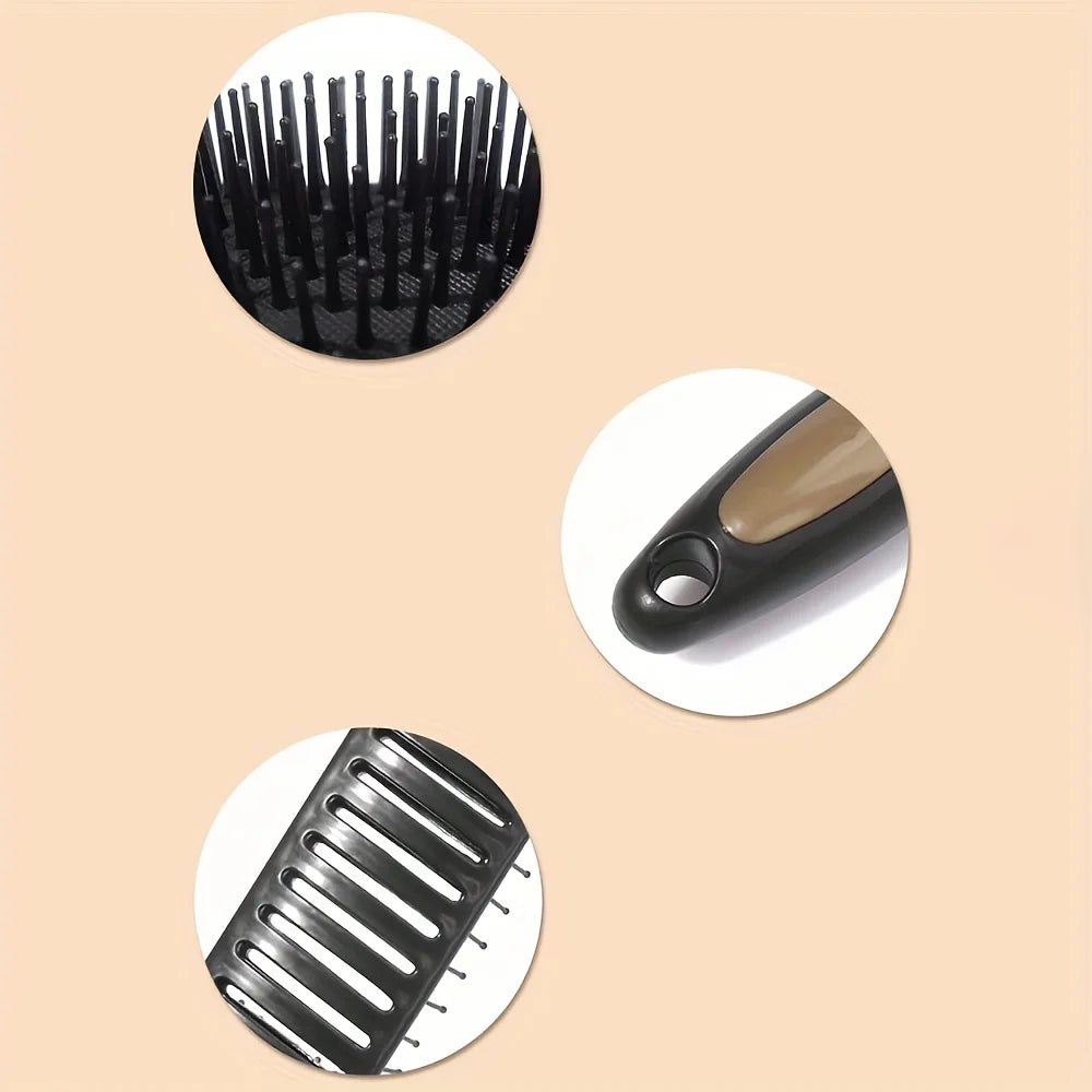 4pcs/ different styles of comb set, anti-static head massage comb, quickly create a perfect hair at home/travel essential