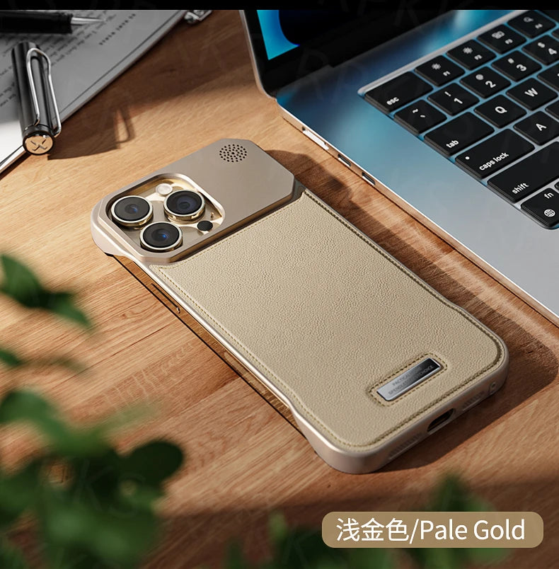 Luxury For Magsafe Magnetic Business Aromatherapy Case for iPhone 16 15 14 Plus 13 12 11 Pro Max  Frameless Armor Leather Cover