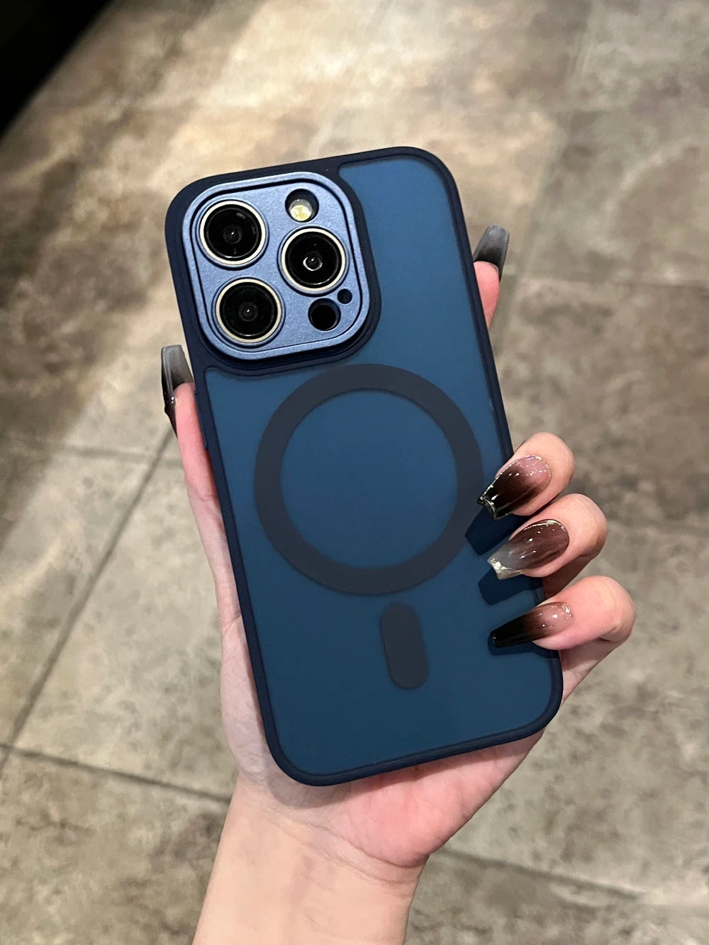 Matte For Magsafe Magnetic Case For iPhone 16 15 Pro Max 14 13 12 11 Frosted Translucent Wireless Charge Shockproof Bumper Cover