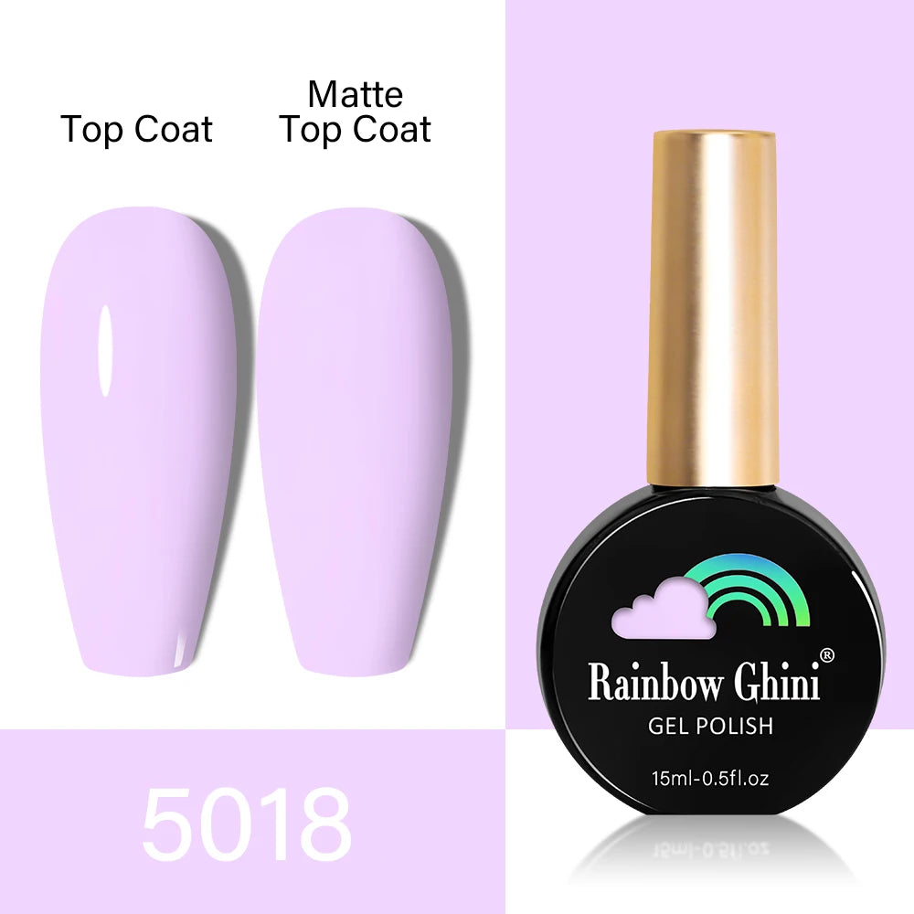 RG HEMA TPO FREE Neon Glitter Gel Nail Polish 15ml Nail Art Manicure Semi Permanent Gel Hybrid Varnishes Top Base Coat UV Nail