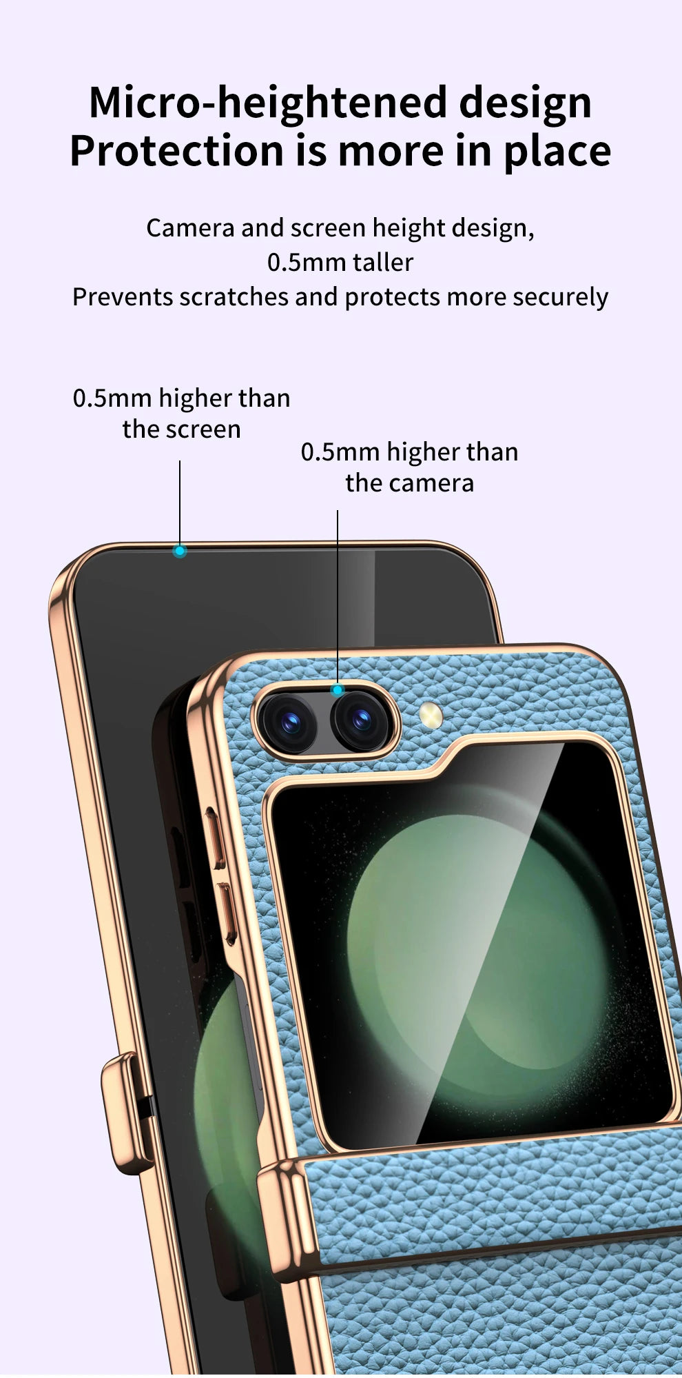 LANGSIDI Brand For samsung Galaxy Z flip 7 FE 6 5 flip7 Luxury Genuine Leather Hinge Protection Case Ultra-Thin Shockproof cover