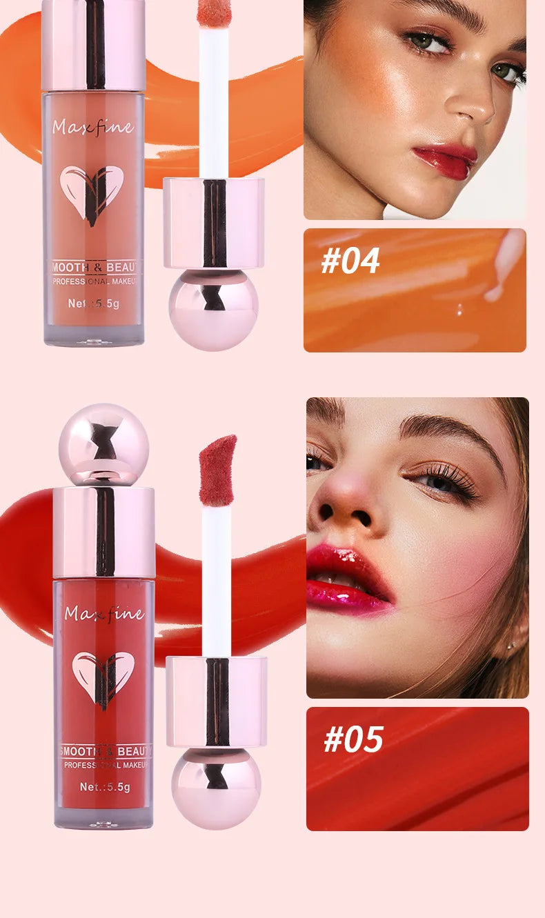 Highly Pigmented Matte Liquid Blush Long Lasting Non Fading Smooth Festival Stage Makeup Blush