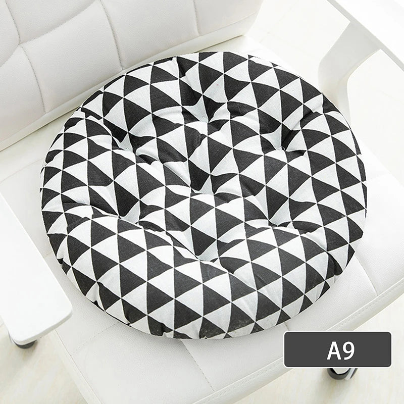Coarse Cloth Round Style Cotton And Linen Style Seat Cushion Home Circular Cushion Japanese Style Futon Cushion Decoration