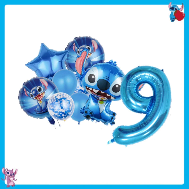 Disney Stitch Birthday Party Decoration Tableware Balloon Cup Plate Banner Backdrop Lilo And Stitch Theme Party Supplies Favors
