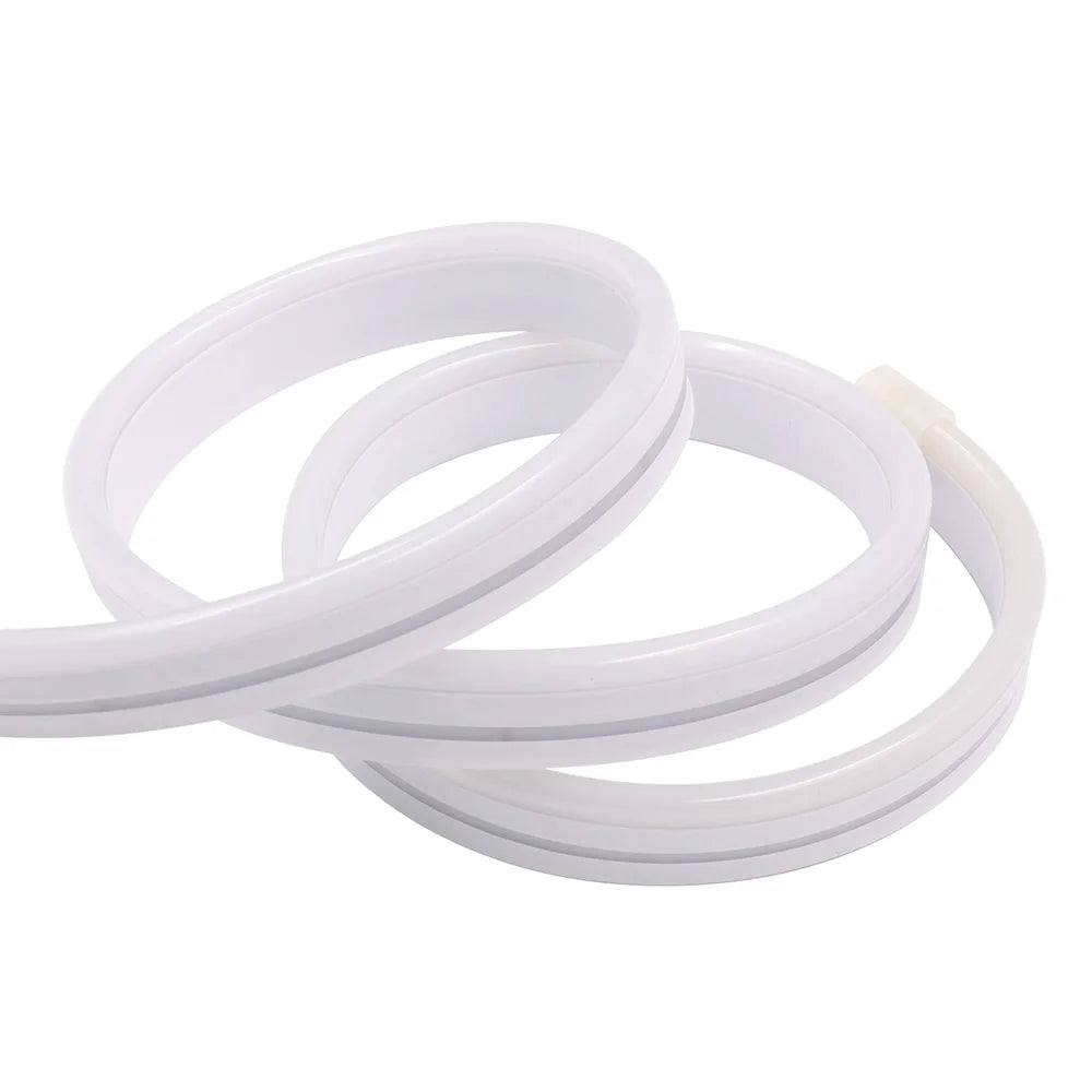 EU Plug DC24V 3535 RGB Neon LED Strip 5/10/15/20/30M Bluetooth Music Sync Waterproof Neon Rope Light for Indoor Outdoor Decor