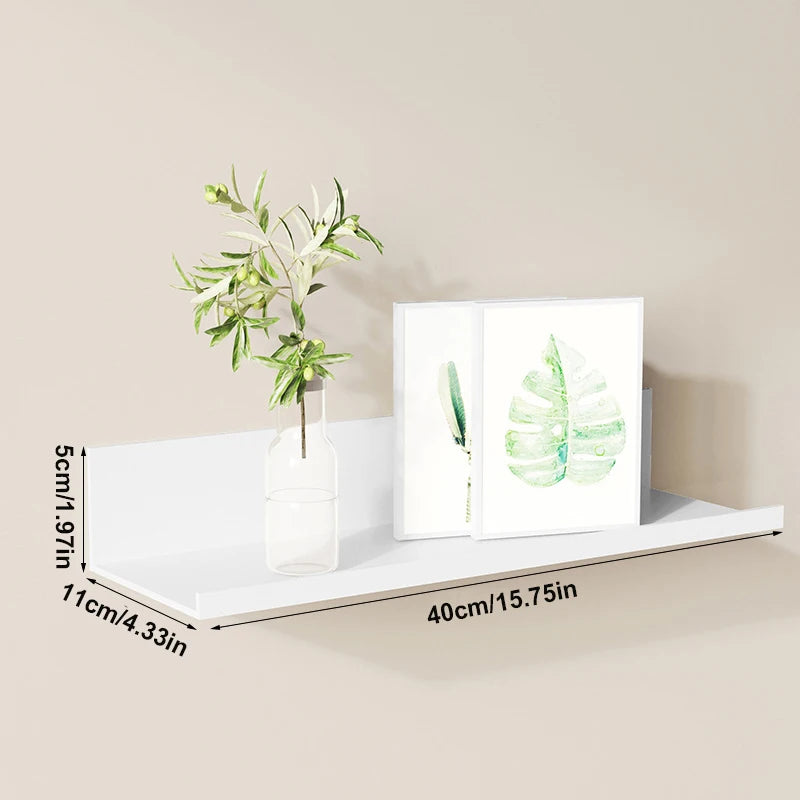 Floating Bathroom Shelves Without Drilling Storage Wall Rack Home Organizer Ledge Hardwares Cabinet Kitchen Toilet Accessories