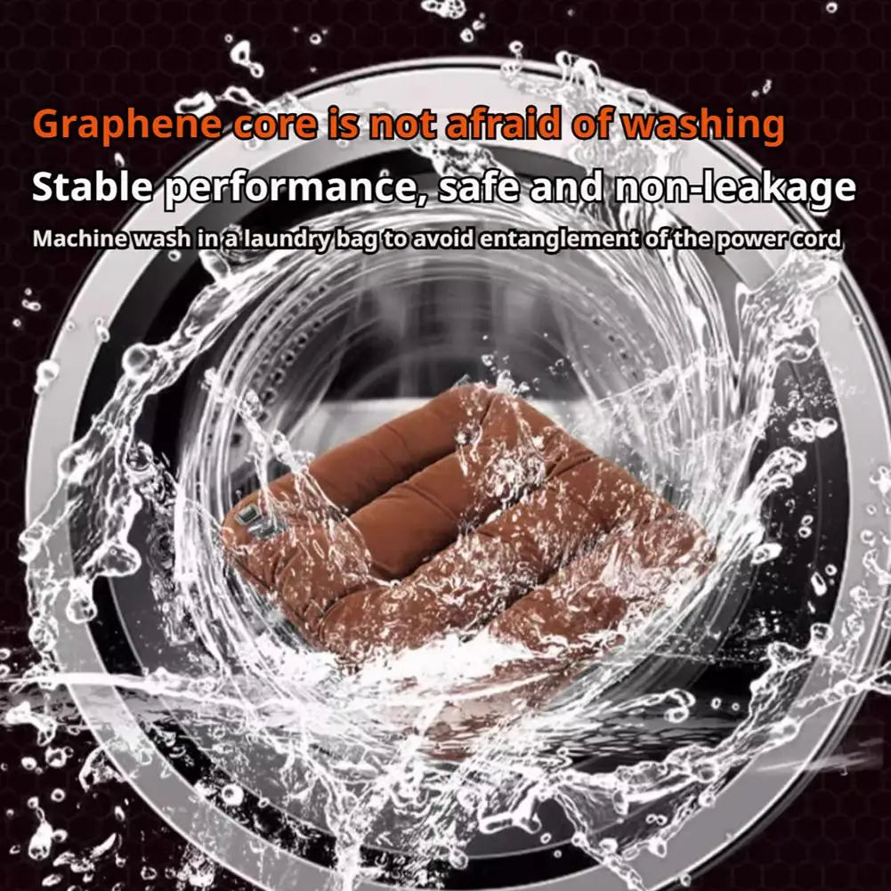 Car Heated Seat Cushion Car & Home Use Heated Seat Cushion USB Electric Heating Car Seat Cushion Multi-Scene Heating Pad New