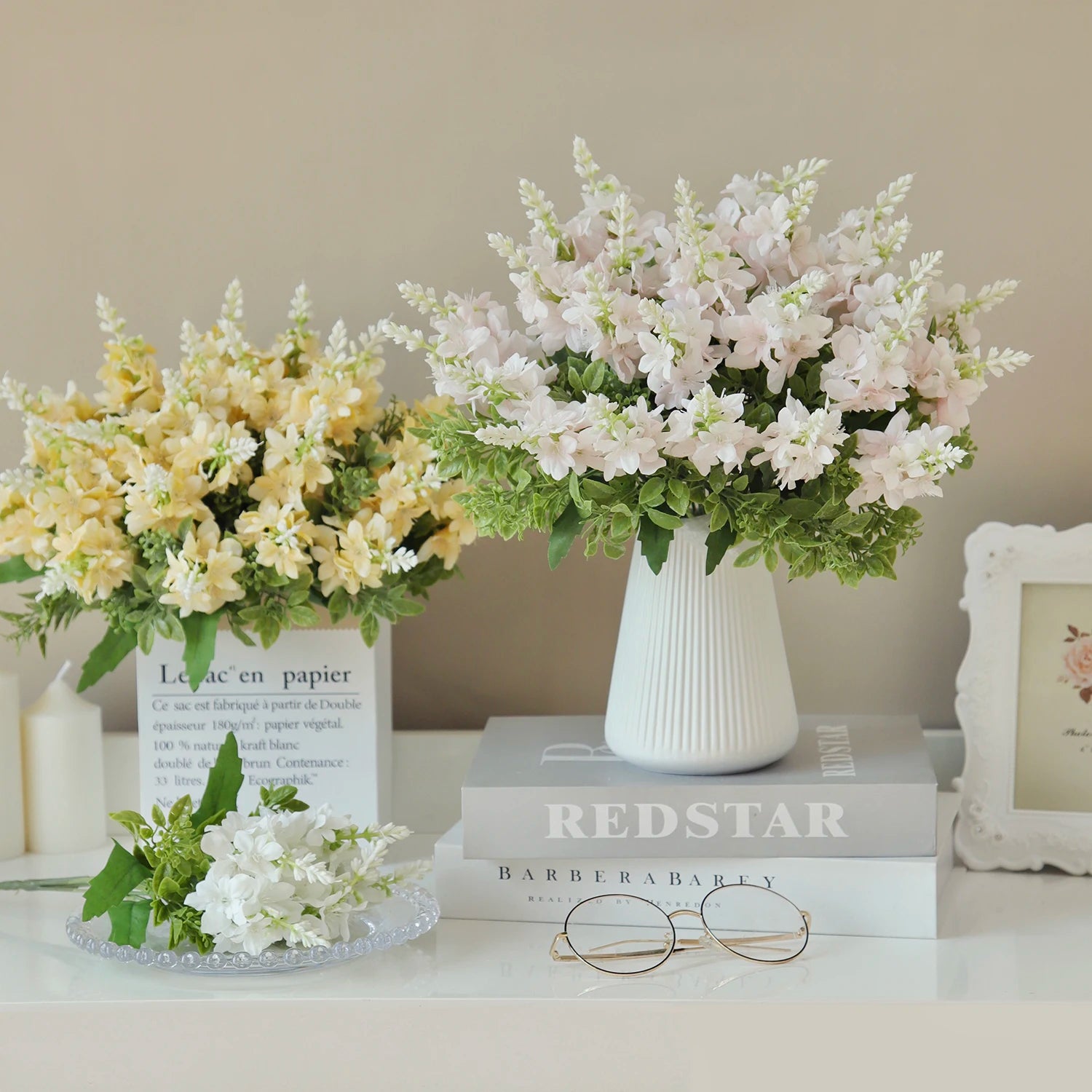 Silk Yucca Gloriosa Artificial Flowers Wedding Home Christmas Decorations Wreath Bridal Bouquet Table Simple Dainty Arrangements