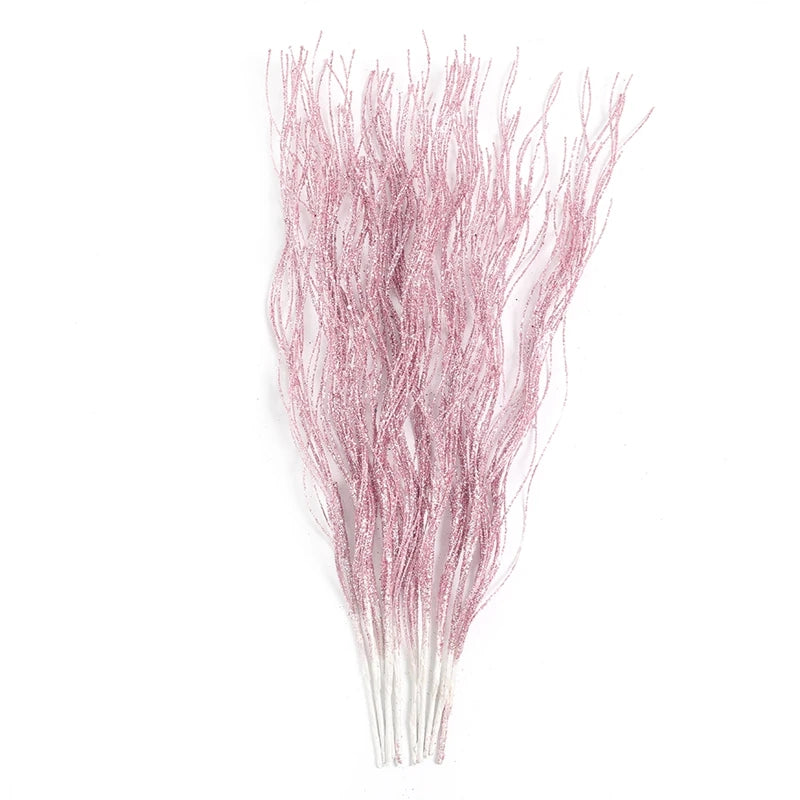 5Pcs Glitter Artificial Berry Bouquet Christmas Tree Ornament for Home Decor New Year 2026 Navidad DIY Wreath Gifts Accessories