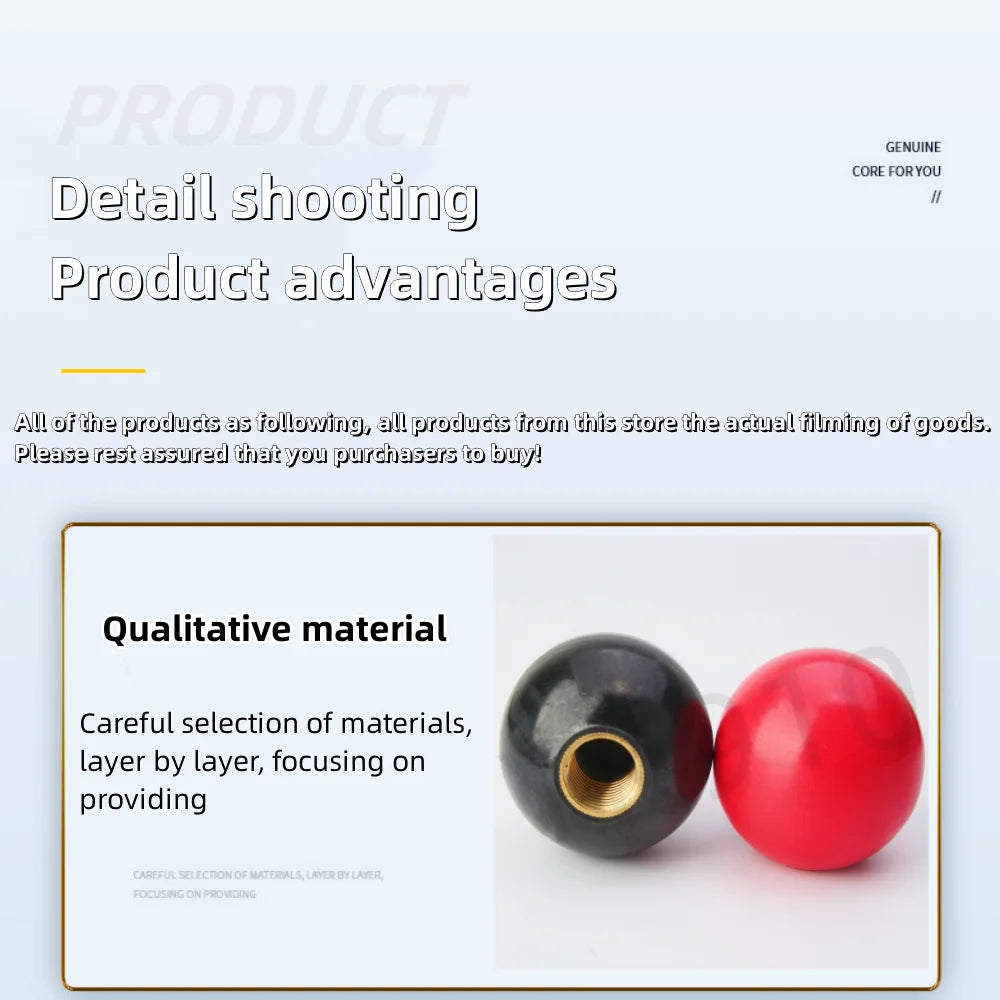 M4~M16 Black Red Bakelite Ball Lever Knobs Brass Screw Nut Grip Handles Of Furniture Or Machine Tool Replacement