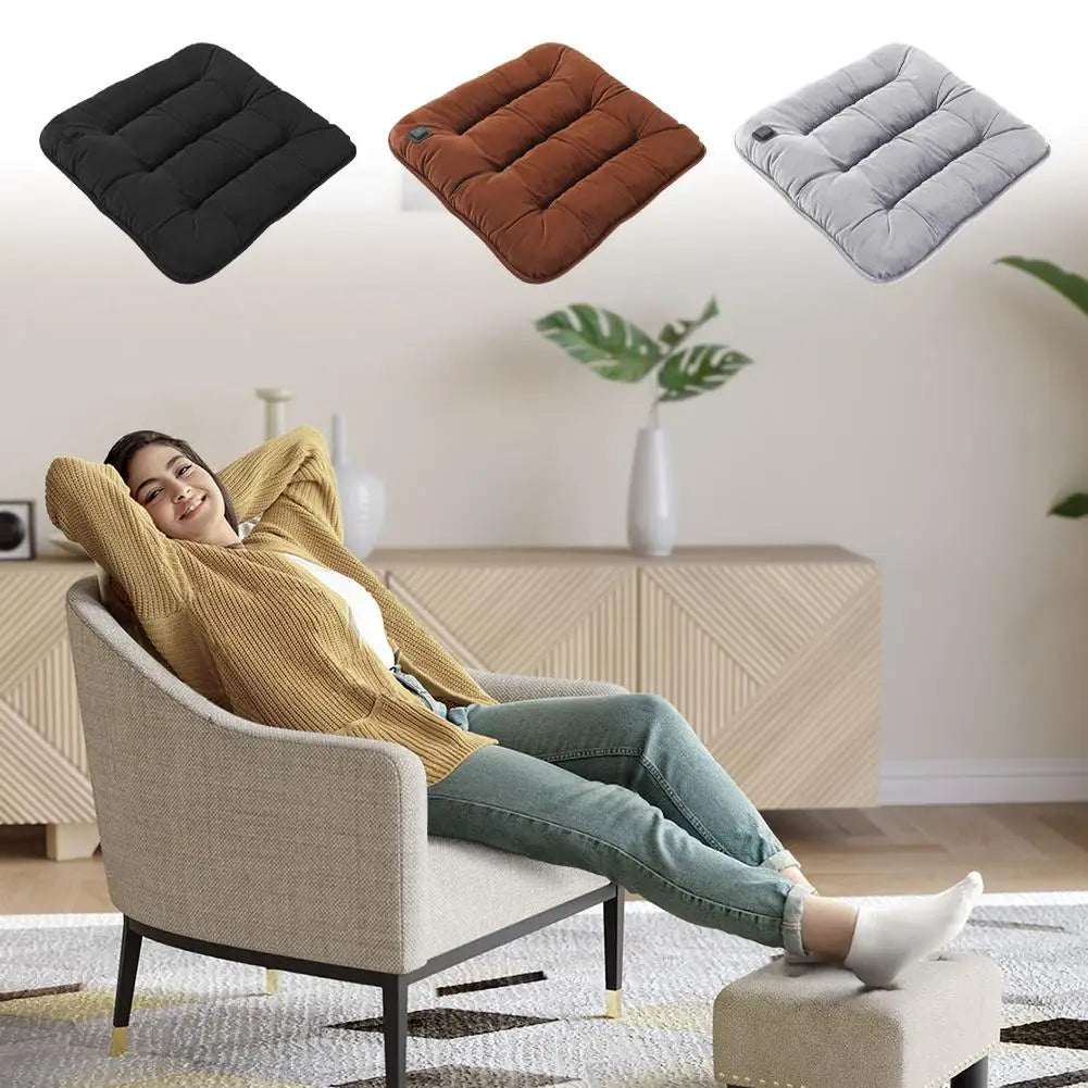 Car Heated Seat Cushion Car & Home Use Heated Seat Cushion USB Electric Heating Car Seat Cushion Multi-Scene Heating Pad New