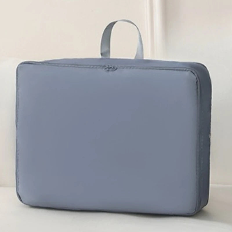 SRETNO Large Capacity Cotton Quilt Compression Storage Bag for Moving and Traveling Organizing Bag for Home Dust Pre Organizador