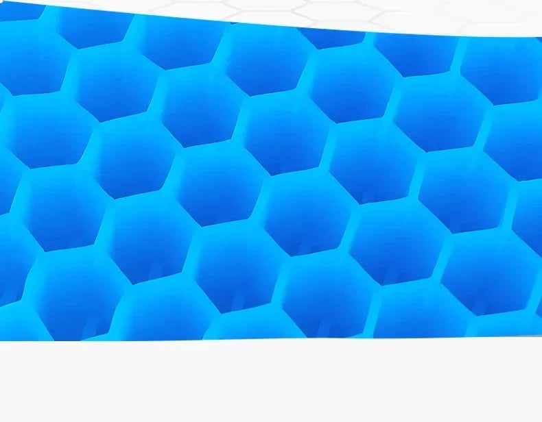 Car Use Square Cooling Breathable Polymer Gel Seat Cushion Anti-slip Hollow Out Design Summer Ice Mat for House Couch and Chairs
