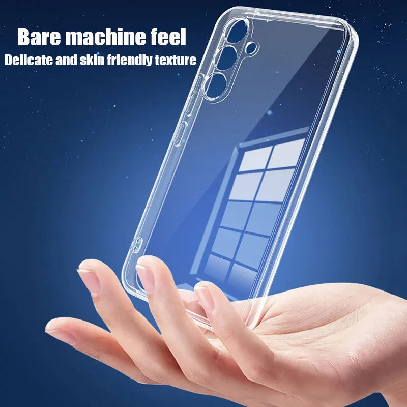 Clear Phone Case For Samsung Galaxy A16 A06 A26 A36 A56 A07 A17 Silicone Soft Cover For Samsung A05S A15 A25 A35 A55 A34 A54 A14
