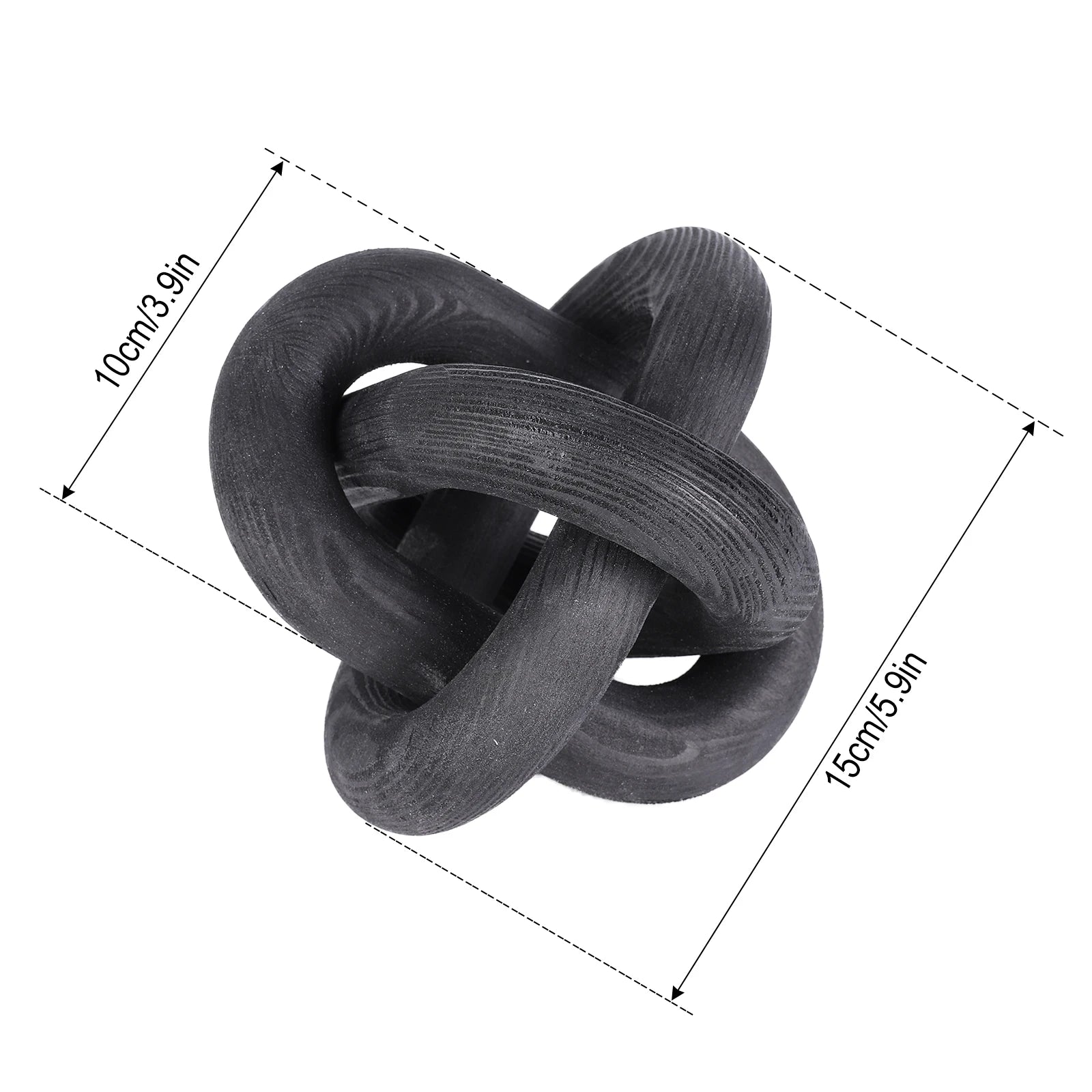 Bohemian Wood Chain Decoration for Living Room Farmhouse Coffee Table Decor Wood Knot Boho Natural Chain Desk Home Ornaments