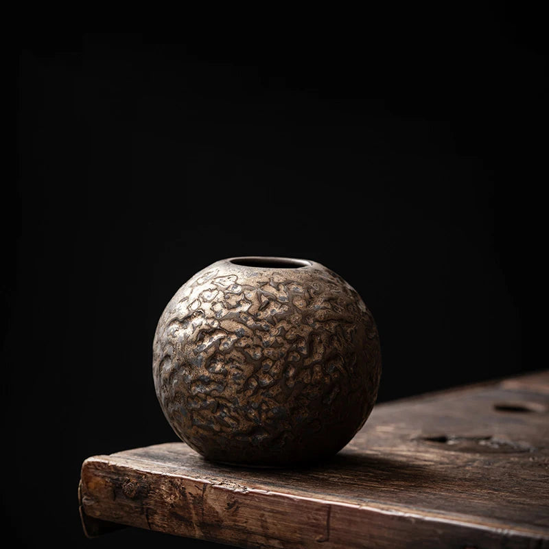 Vintage Vase Hydroponic Green Plant Simulation Flower Desktop Utensils Living Room Office Decoration Ornaments