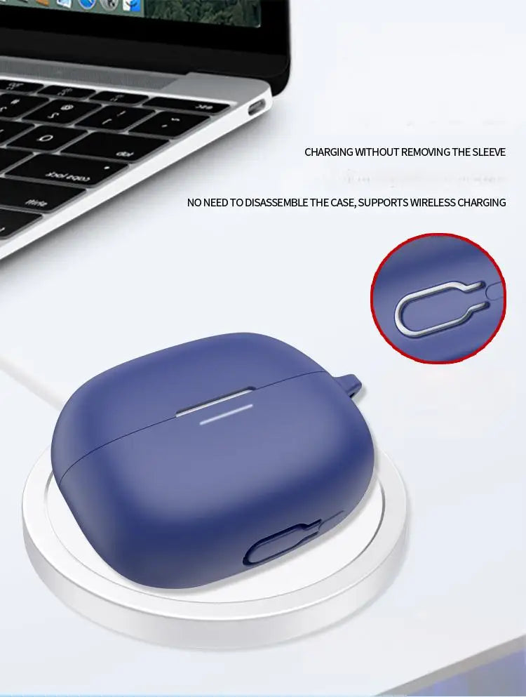 NEW Silicone Protective Case For Redmi Buds 6 Pro Headset Soft Case Charging Bag Headset Case Storage Bag with Hook