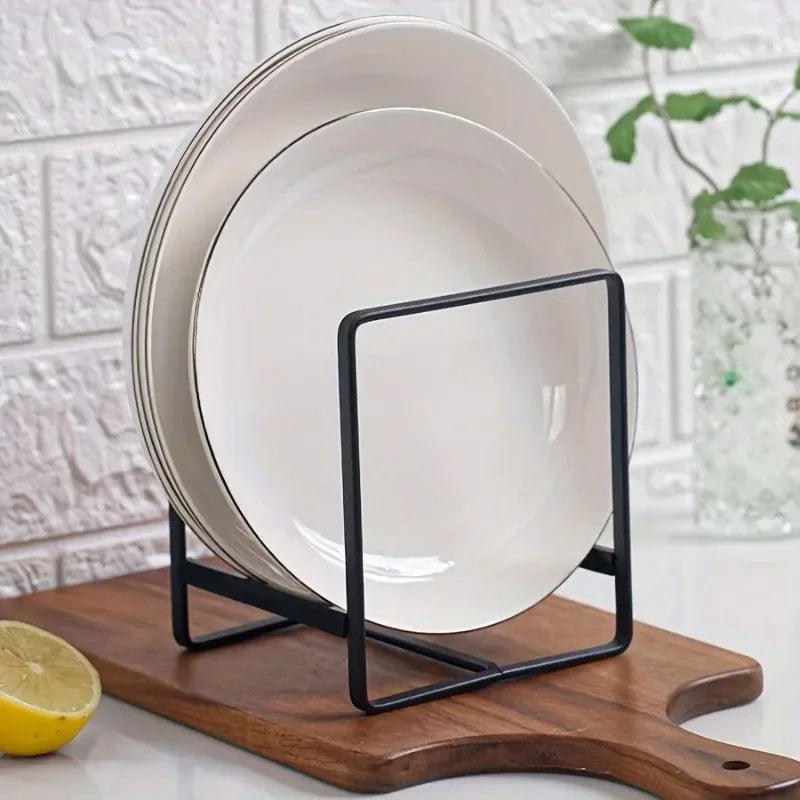 Stainless Steel Accessory Kitchen Cabinet and Storage Shelf Vertical Cookings Utensil Holder Organizer for Plates Bowls Cups