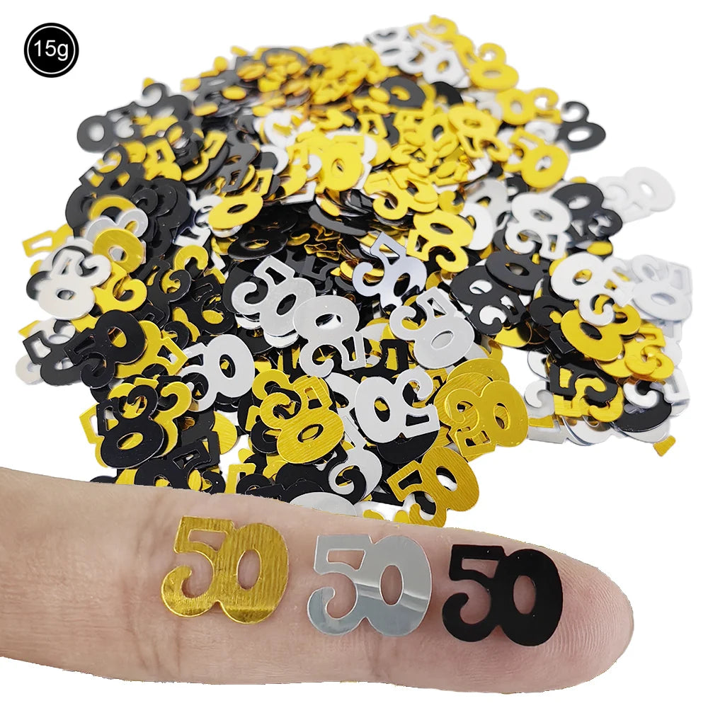 50th Birthday Party Supplies for Men Women Black and Gold 50 Years Old Party Paper Plates Cups Napkin Tablecloth Tableware Decor