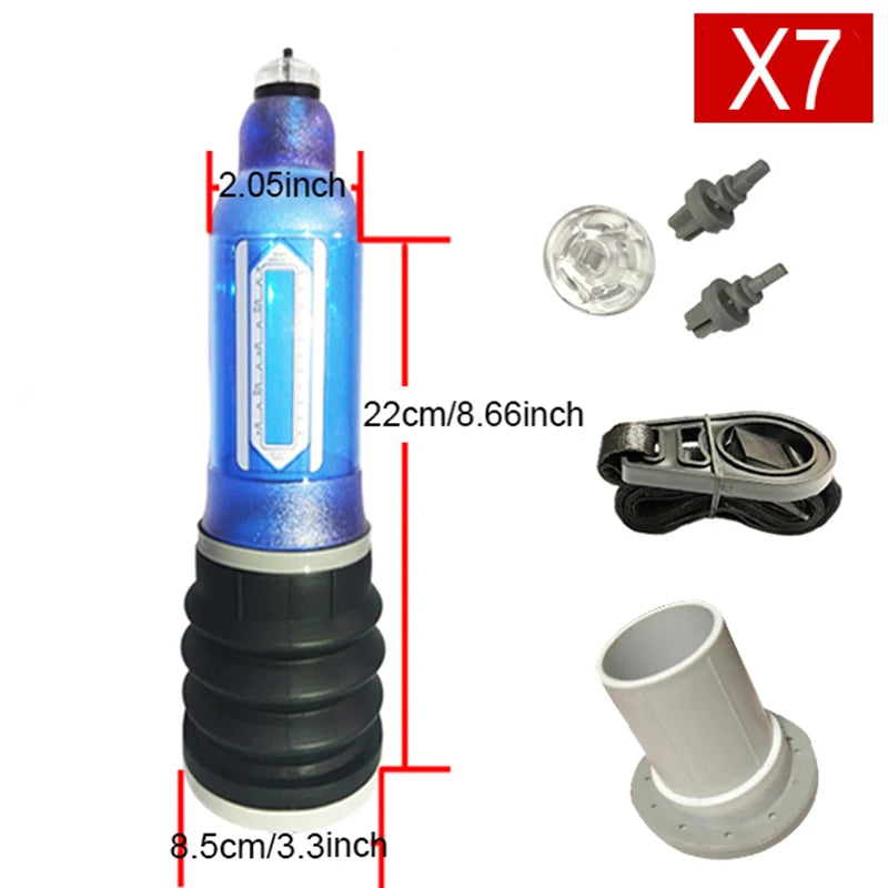 Male Vacuum Pump For Men Hydrotherapy Penis Pump Penis Enlarger Penis Enlargement Pump Cock Extender Dick Trainer Glans Sex Toys