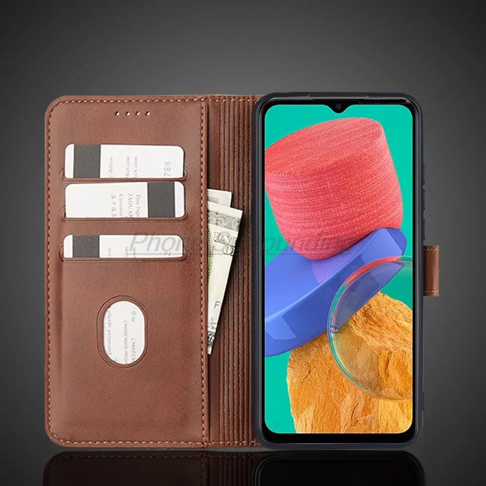 M33 Case Wallet Flip Cover Leather Case for Samsung Galaxy M33 M336K M336B Pu Leather Phone Bags protective Holster Fundas Coque