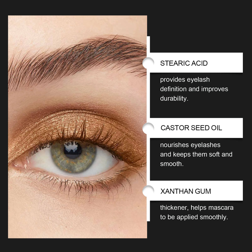 Mascara Lengthening Curling Natural Look Waterproof Smudge Proof Clump Free Volumizing Daily Wear Long Lasting Gentle Formula