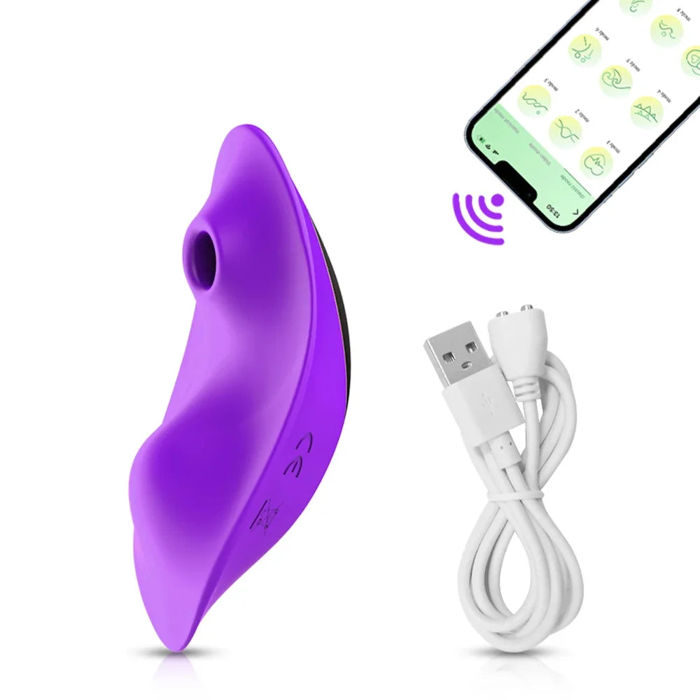 APP Sucking  Sex Toy Vibrator for Women Clitoris Stimulator Female Wearable Clit Sucker 2 in 1 for Women 's Panties Adult Goods