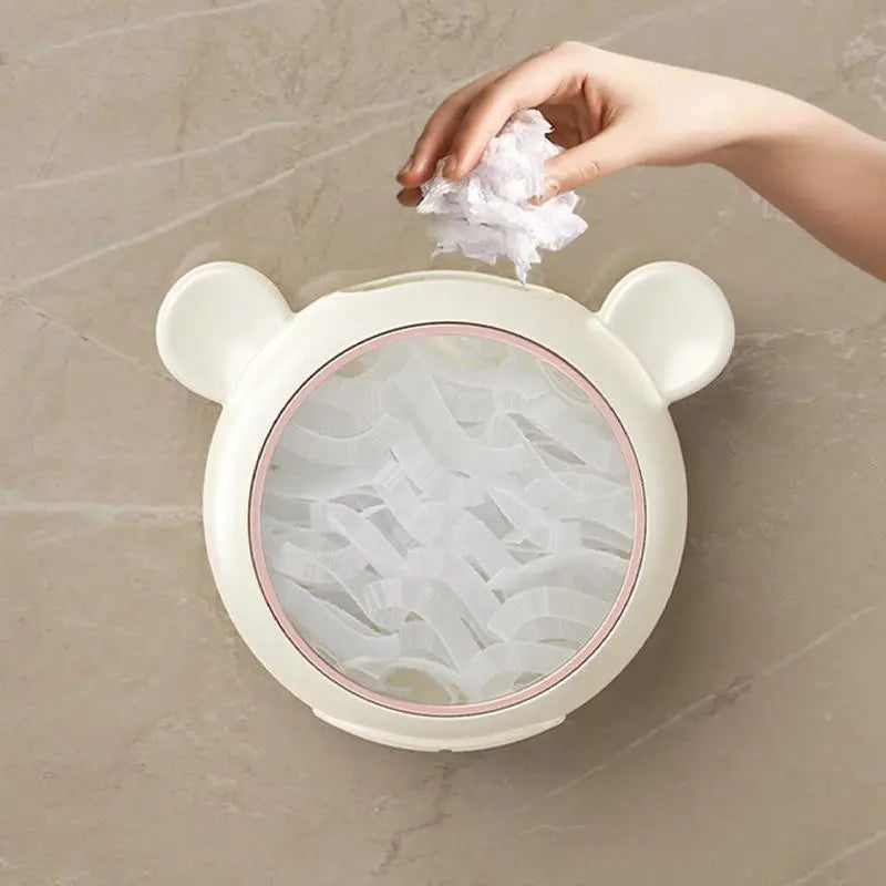 Wall Mounted Dustproof Box Food Cover Wrap Rack Plastic Wrap Storage Box Cling Film Organization Home Kitchen Storage Box Cover