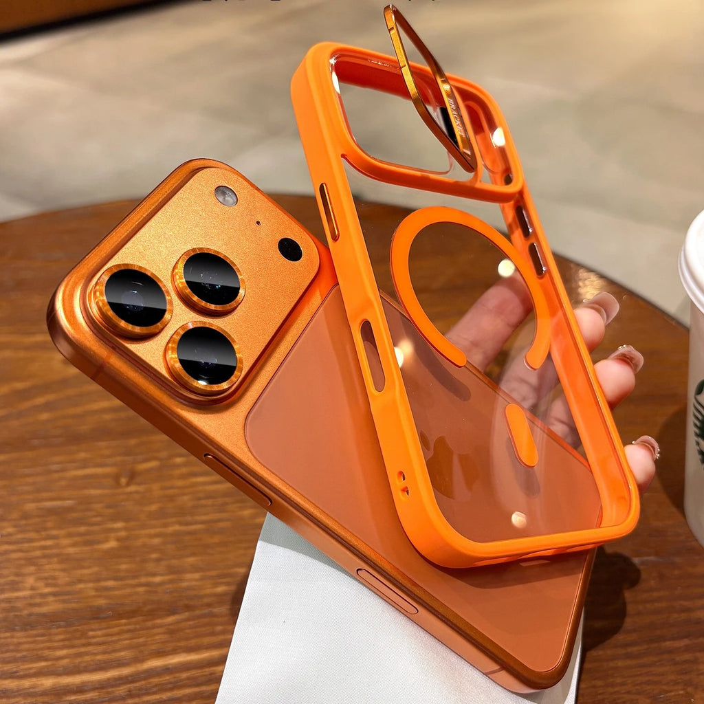 For iPhone Air 17 ProMax Wrist Strap Lanyard Camera Bracket Magsafe Case for iPhone 17 15 16 12 11 13 14 Pro Max Plus Cover