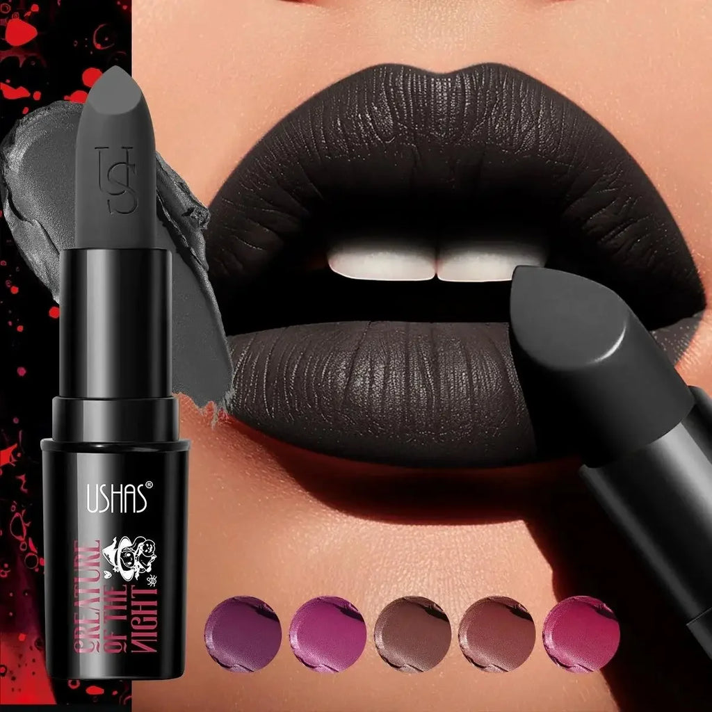 Velvet Matte Lipstick Long Lasting Set Waterproof Lip Gloss Non Transfer High Color Intensity Combo Makeup Liner Halloween