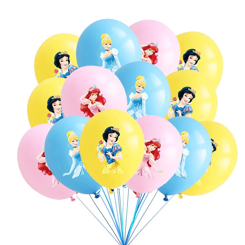 Disney Princess Birthday Party Decorations Girls Child Deco Disney Princess Birthday Plate Napkins Cups Tableware Supplies Setup