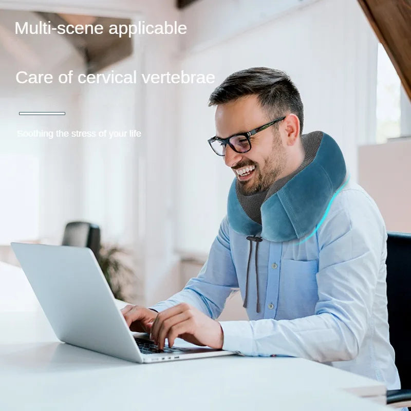 Soft Travel Pillow U Shaped Travel Healthcare Memory Foam Neck Cervical Airplane Pillow Neck Cushion