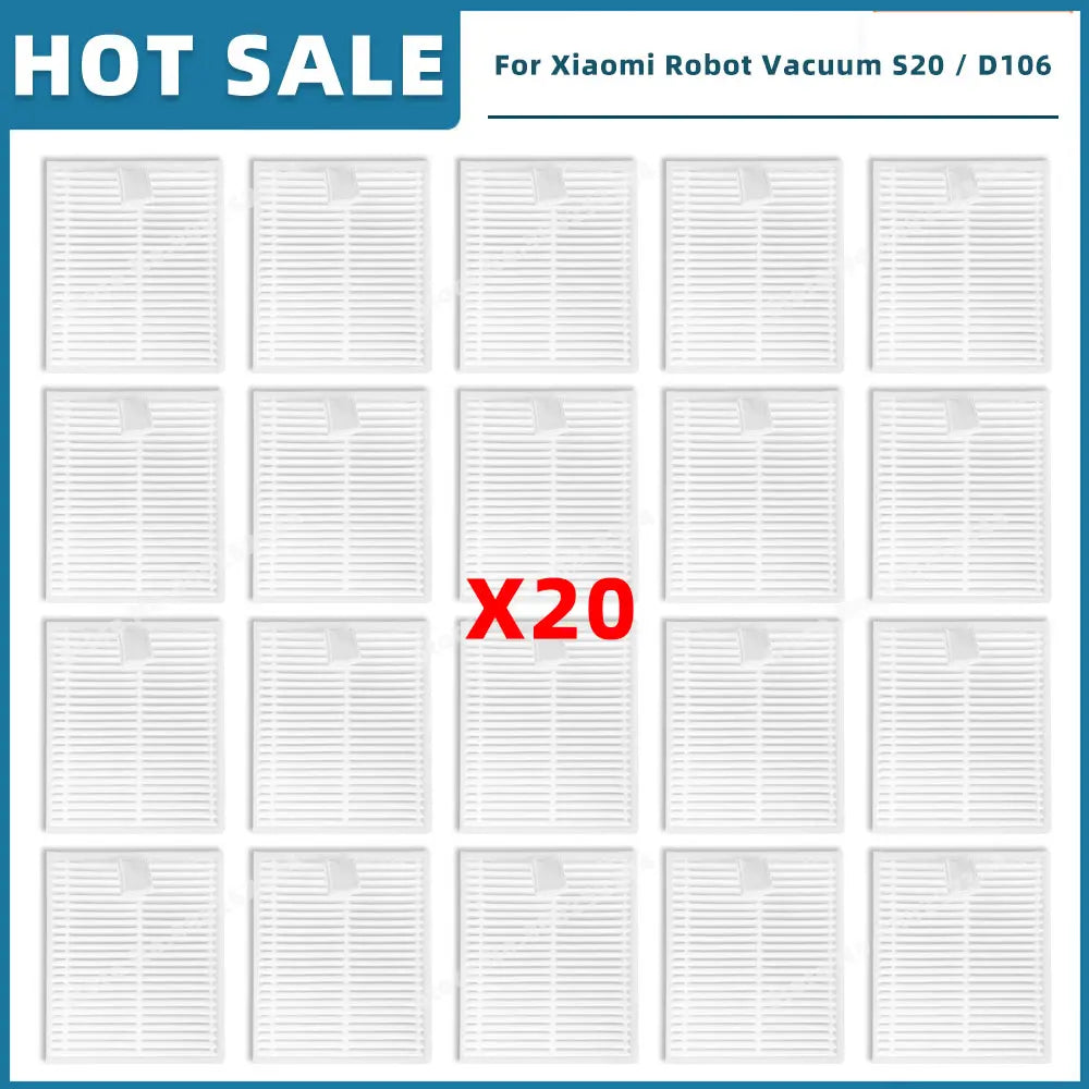Compatible For Xiaomi Robot Vacuum S20 / D106 Replacement Parts Accessories Main Side Brush Mop Cloth Filter