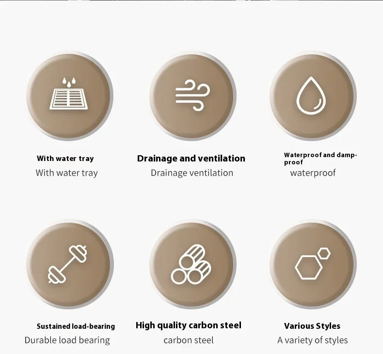 Carbon steel Kitchen Shelf Rag Storage Drainage Shelf Storage Rack Home Spice Sink Drainage dish drying rack Kitchen Accessories