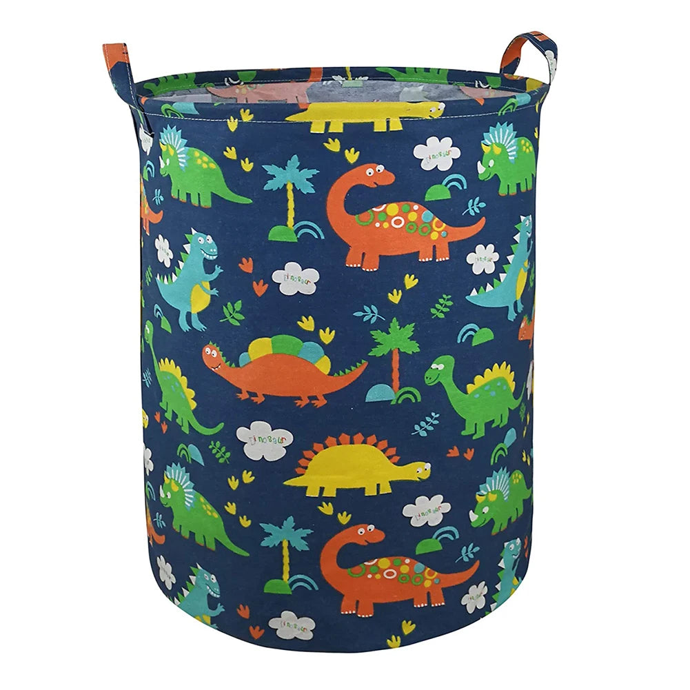 40x50cm Laundry Basket Foldable Canvas Large Dirty Clothes Toys   Storage Bag Foldable Hamper With Handles Home Organization