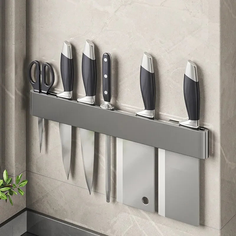 Wall-mounted Knife Organizer Kitchen Multifunctional Shelf Household Kitchen Knife Knife Storage Kitchen Storage Accessories