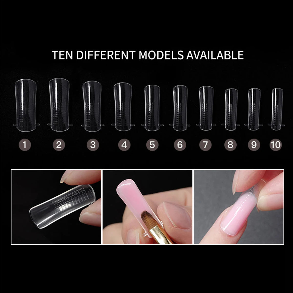 3pcs 15ml Poly Nail Gel Full Set For Extention Gel Polish Steal Push, Base And Top Coat, Cleaning Water And Nail Mold Kit Set