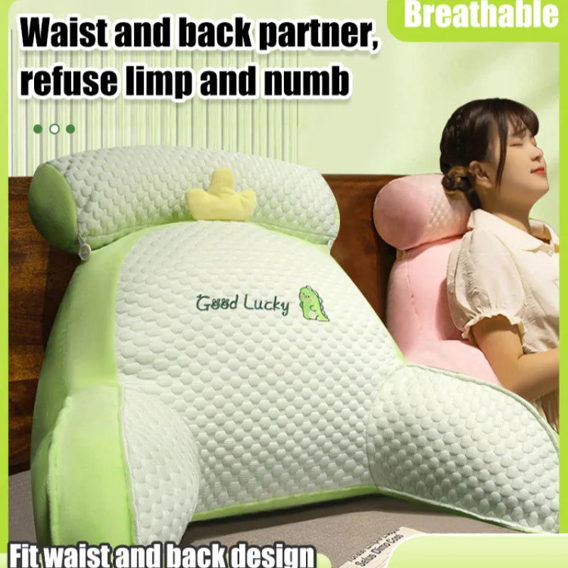 Home Portable Summer Ice Silk Cushion Multifunctional Detachable Waist Cushion