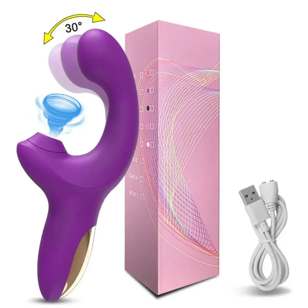 Powerful Dildo Vibrator for Women 20 Speeds Female Clit Sucker Vacuum Clitoris Stimulator Finger Wiggling Adults Sex Toy Goods
