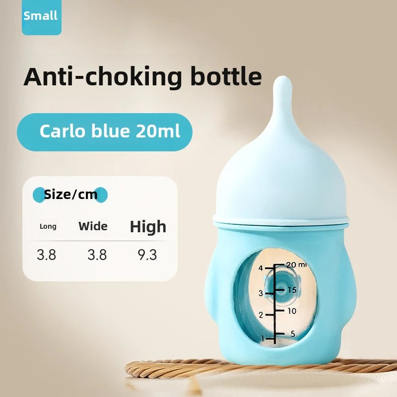 New pet milk bottle cat dog bionic anti-choking newborn puppy cat silicone bottle drinking milk see scale